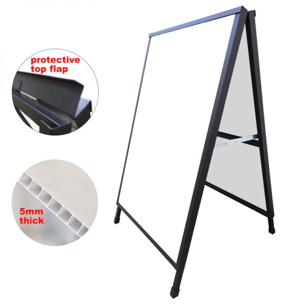 A Frame Sign Corflute Insertable 600x900mm Frame Only