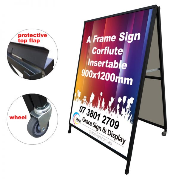 A Frame Sign Corflute Insertable 900x1200mm
